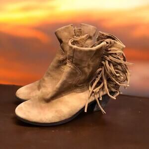 Sam Edelman Louie fringe booties Women’s Size‎ 8.5 Boots